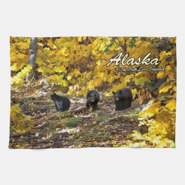 Alaska The Path Less Travelled Tea Towel (Horizontal)