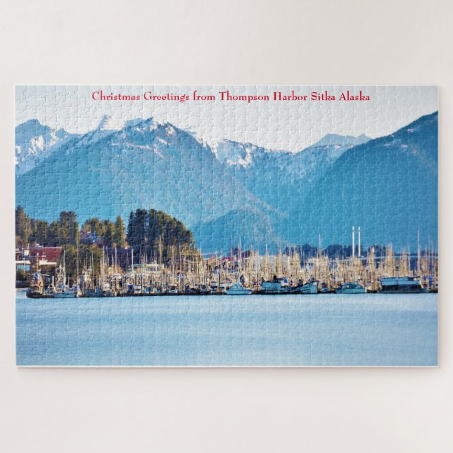 Alaska Thompson Harbor Sitka Jigsaw Puzzle (Horizontal)