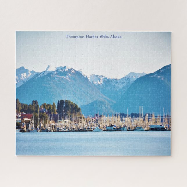Alaska Thompson Harbour Sitka Jigsaw Puzzle (Horizontal)