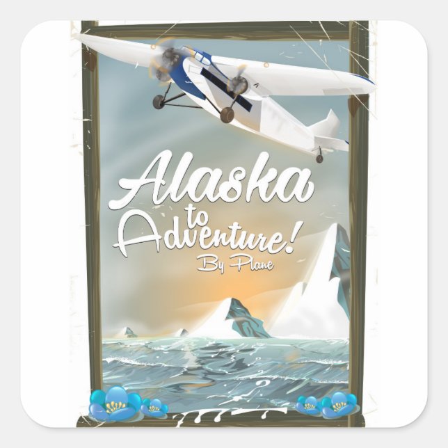 Alaska To Adventure! Square Sticker (Front)