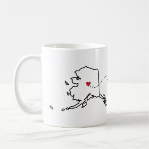 Alaska to North Carolina - Heart2Heart Coffee Mug