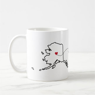 Alaska to Washington - Heart2Heart Coffee Mug