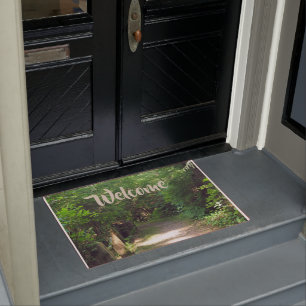 Alaska Tongass Forest Path Photo Doormat