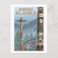 Alaska Totem Poles - Juneau, Alaska