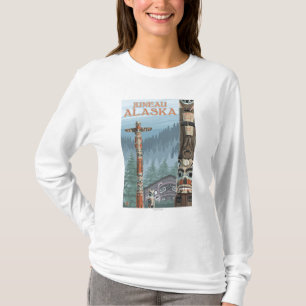 Alaska Totem Poles - Juneau, Alaska T-Shirt
