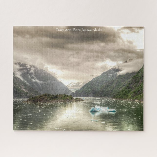 Alaska Tracy Arm Fjord Juneau Jigsaw Puzzle (Horizontal)