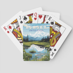 Alaska Travel Art Vintage Playing Cards