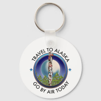 Alaska travel logo key ring
