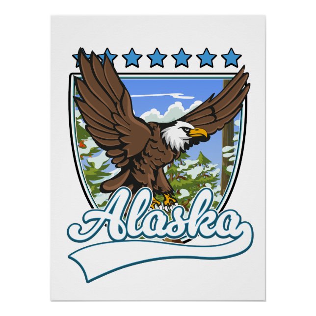 Alaska Travel Patch Poster (Front)