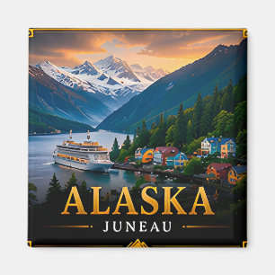 🏔️ Alaska Travel Souvenir Road Trip Travelers 🚗 Magnet