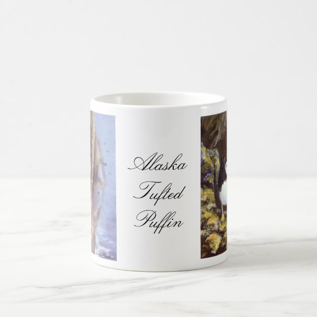 Alaska Tufted Puffin Coffee Mug (Center)