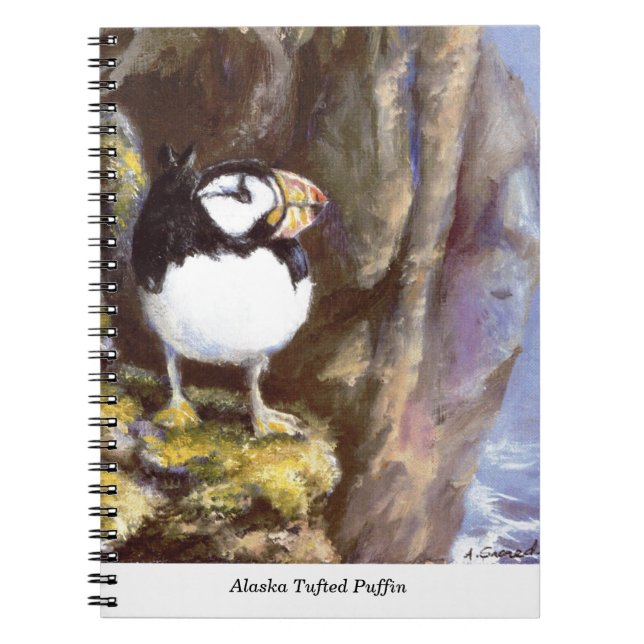 Alaska Tufted Puffin Notebook (Front)