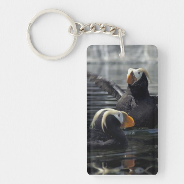 Alaska Tufted puffins Key Ring (Front)