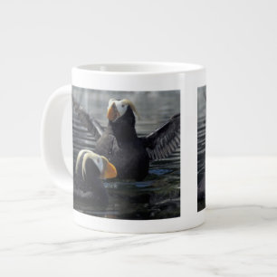 Alaska Tufted puffins Large Coffee Mug