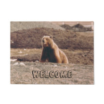 Alaska Tundra Grizzly Welcome Photo Printed