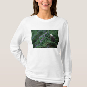 Alaska, Unalaska Island Bald Eagle among Nootka T-Shirt