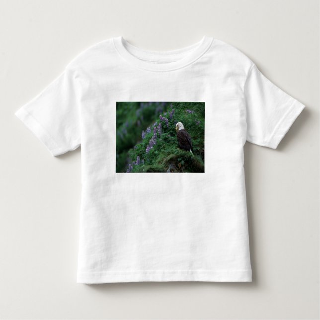 Alaska, Unalaska Island Bald Eagle among Nootka Toddler T-Shirt (Front)