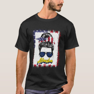 Alaska Us Flag United States American For T-Shirt