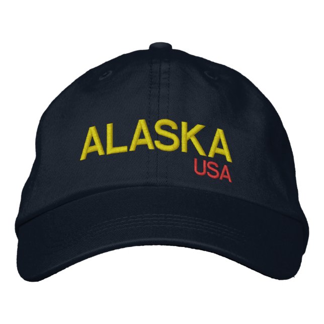 Alaska USA Adjustable Hat (Front)