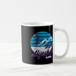Alaska Usa America Ski Resort Snowboarding Skiing Coffee Mug