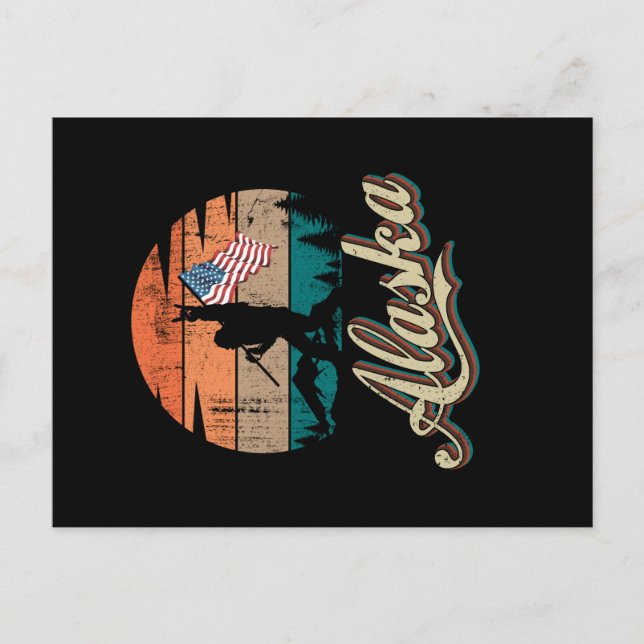 Alaska USA Flag Postcard (Front)