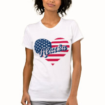 Alaska USA Heart Flag – Patriotic Alaska Design