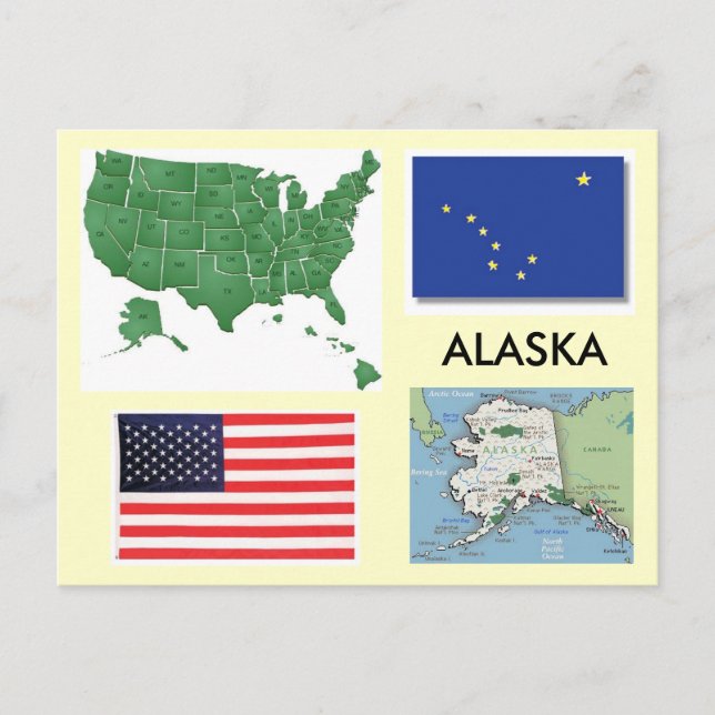 Alaska, USA Postcard (Front)