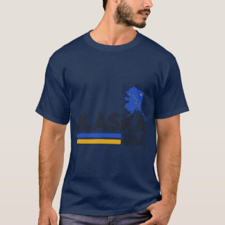 Alaska USA Shirt Alaskan Retro Vintage Home State 