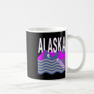 Alaska Usa Ski Resort Snowboarding Winter Skiing Coffee Mug