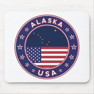 Alaska, USA States Mouse Pad