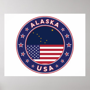 Alaska, USA States Poster