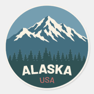 Alaska USA – Vintage Travel Sticker