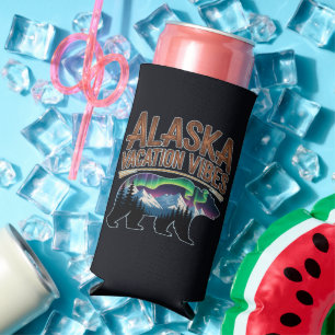 Alaska Vacation Vibes Travel Adventure Seltzer Can Cooler