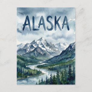 alaska view postcard
