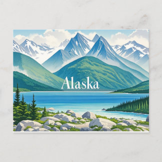 alaska view postcard