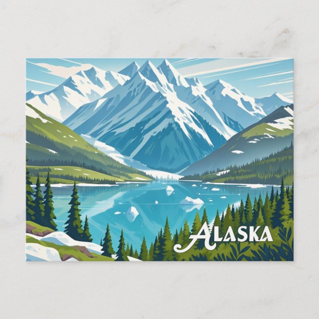 alaska view postcard (Front)