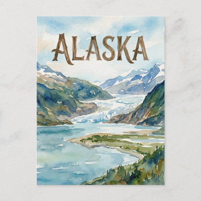 alaska view postcard (Front)