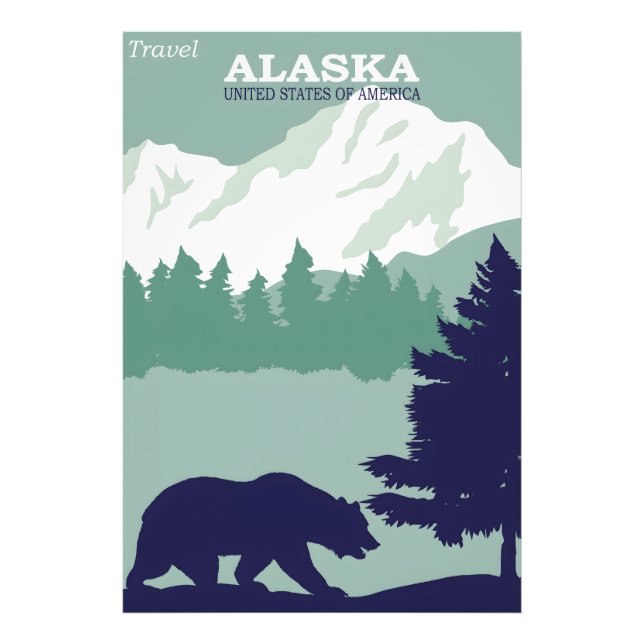 Alaska vintage poster (Front)