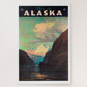 Alaska - Vintage Travel Jigsaw Puzzle