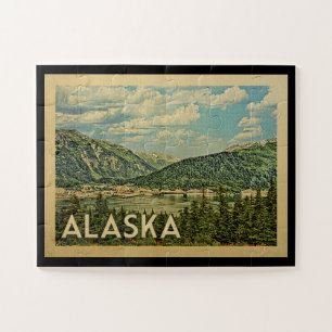Alaska Vintage Travel Jigsaw Puzzle