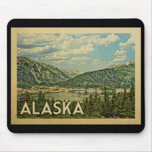 Alaska Vintage Travel Mouse Pad