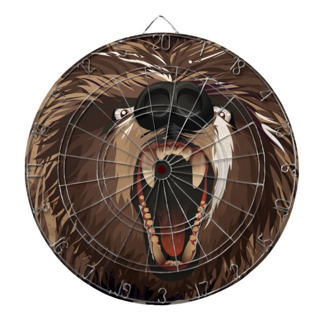 Alaska vintage travel poster dartboard (Front)