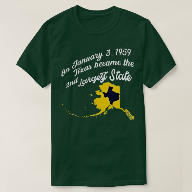 Alaska vs Texas  Funny Alaska  T-Shirt (Design Front)
