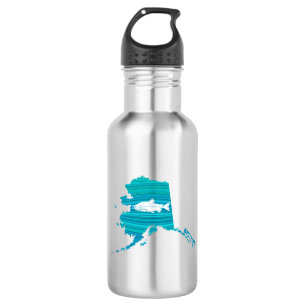 Alaska Wave Salmon Fishing 532 Ml Water Bottle
