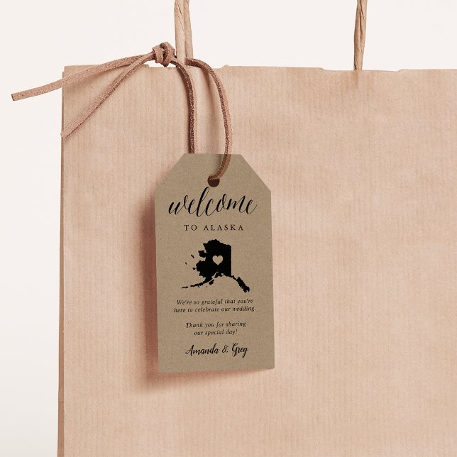 Alaska Wedding Welcome Favour Gift Tags (Creator Uploaded)