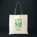 Alaska Wedding Welcome Gift Bridesmaids, Guests Tote Bag<br><div class="desc">Give your guests a memorable and thoughtful welcome with this beautifully designed Alaska-themed wedding welcome bag. Featuring a stylish image of the state of Alaska, this bag is perfect for holding local treats, itinerary cards, or cosy gifts for your guests. Whether you're saying "I do" under the northern lights, near...</div>