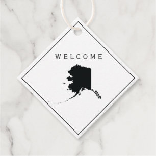 Alaska Welcome Bag Gift Tag for Wedding Weekend
