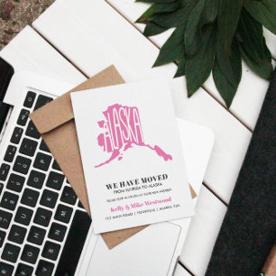 ALASKA We've moved New address New Home Postcard