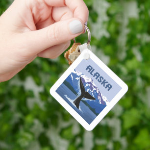 Alaska   Whale Tale Key Ring