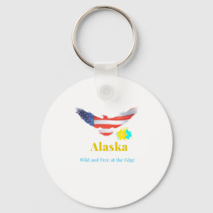 Alaska – Wild And Free At The Edge Key Ring